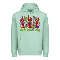 Seafoam happy crawdi gras mardi gras carnival Premium Hoodie - Jasminsmagicworld