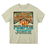 Mossy Pumpkin junkie Heavy Core Tee - NancyCooperArtShop