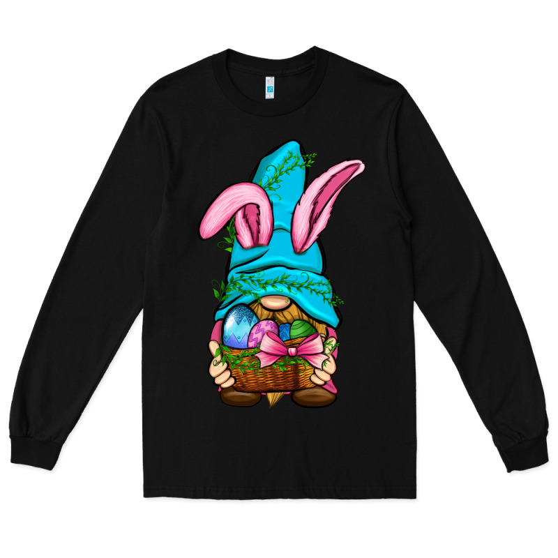 Easter Wicker Basket Gnome Long Sleeve Tee by BundleAndBundleShop | Teevron