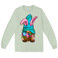 Matcha Easter Wicker Basket Gnome Long Sleeve Tee - BundleAndBundleShop
