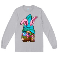 Moon Dust Easter Wicker Basket Gnome Long Sleeve Tee - BundleAndBundleShop