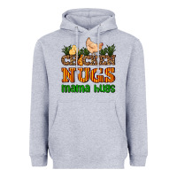 Heather Grey chicken nugs mama hugs Heavyweight Hoodie - AdoDesignShop