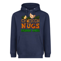 Navy chicken nugs mama hugs Heavyweight Hoodie - AdoDesignShop