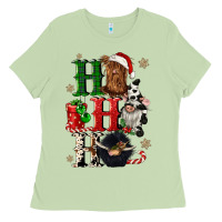 Matcha ho ho ho heifer cow gnomies Ladies Tee - CowGirlArtShop