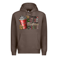 Coffee I Run On Coffee And Christmas Cheers Premium Hoodie - CowhideDigitalArt