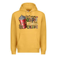 Mustard I Run On Coffee And Christmas Cheers Premium Hoodie - CowhideDigitalArt
