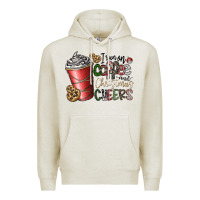Oatmeal Heather I Run On Coffee And Christmas Cheers Premium Hoodie - CowhideDigitalArt
