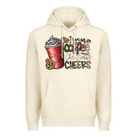 Sandshell I Run On Coffee And Christmas Cheers Premium Hoodie - CowhideDigitalArt