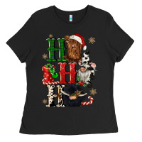 Black ho ho ho heifer cow gnomies Ladies Tee - CowGirlArtShop