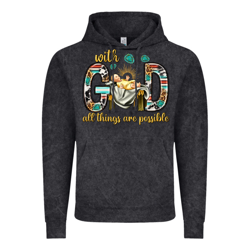 With God All Things Are Possible With Baby Jesus Bbs Vintage Hoodie by BundleAndBundleShop | Teevron