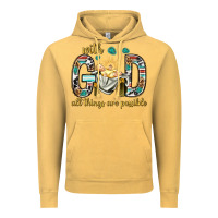 Vintage Mustard with god all things are possible with baby jesus bbs Vintage Hoodie - BundleAndBundleShop