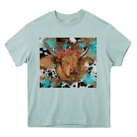 Arona western roses cow Heavy Core Tee - RanaPortraitStore