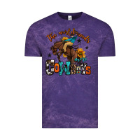 Cloud Purple the world needs more cowboys Vintage Tee - OliviaCreatesArt