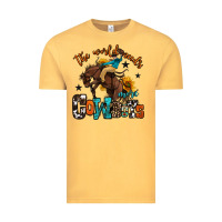 Vintage Mustard the world needs more cowboys Vintage Tee - OliviaCreatesArt