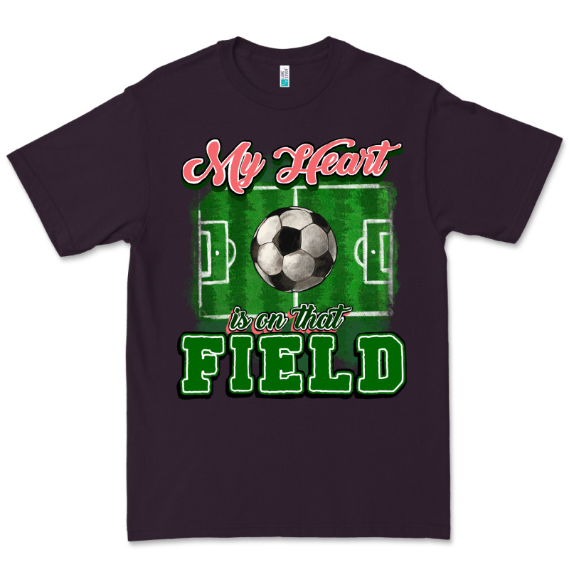 My Heart Is On That Court Soccer Premium Tee by HowdyJamesFarm | Teevron