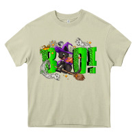 Mossy Boo! with black cat Halloween Heavy Core Tee - NancyCooperArtShop