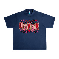 Navy Valentine's Day lover Urban Heavy Tee - FaDigitalArtStudio