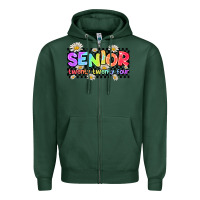 Sports Green senior twenty twenty four Zipper Hoodie - AdoDesignShop