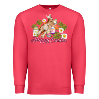 Cardinal easter bunny with carrots and daisy Premium Sweatshirt - AdoDesignShop