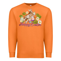 Carrot easter bunny with carrots and daisy Premium Sweatshirt - AdoDesignShop
