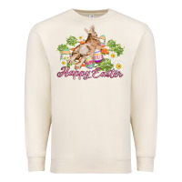 Sandshell easter bunny with carrots and daisy Premium Sweatshirt - AdoDesignShop