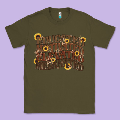 Educated Motivated Elevated Melanated Juneteenth Classic Tee Designed By Cowgirlartshop