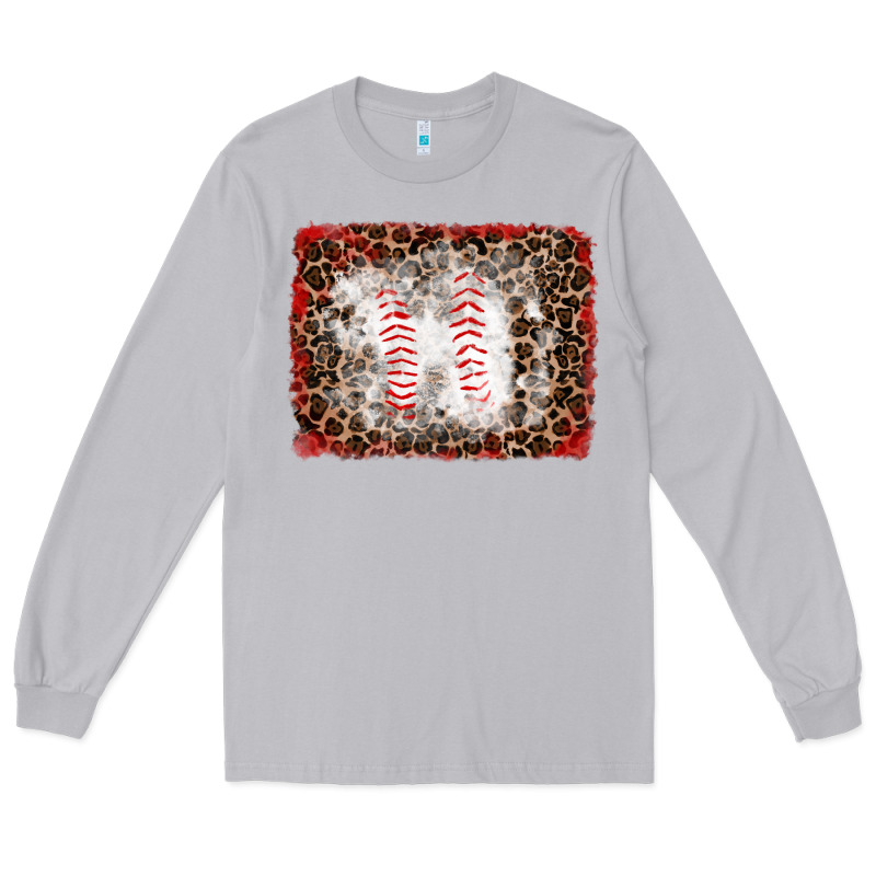 Baseball Leopard Background Long Sleeve Tee by RanaPortraitStore | Teevron