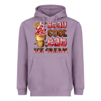 Lavender stay cool eat ice cream Heavyweight Hoodie - AdoDesignShop