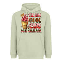 Matcha stay cool eat ice cream Heavyweight Hoodie - AdoDesignShop