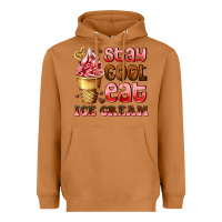 Meerkat stay cool eat ice cream Heavyweight Hoodie - AdoDesignShop