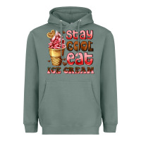 Sage stay cool eat ice cream Heavyweight Hoodie - AdoDesignShop