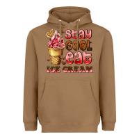 Toasted Coconut stay cool eat ice cream Heavyweight Hoodie - AdoDesignShop