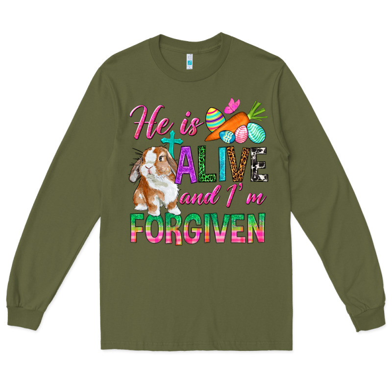 He Is Alive And I'm Forgiven Long Sleeve Tee by BundleAndBundleShop | Teevron