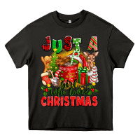 Asphalt just a girl who loves christmas Heavy Core Tee - texasbilliewilder