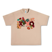 Rooster Valentine's Day Xoxo Urban Heavy Tee | Teevron