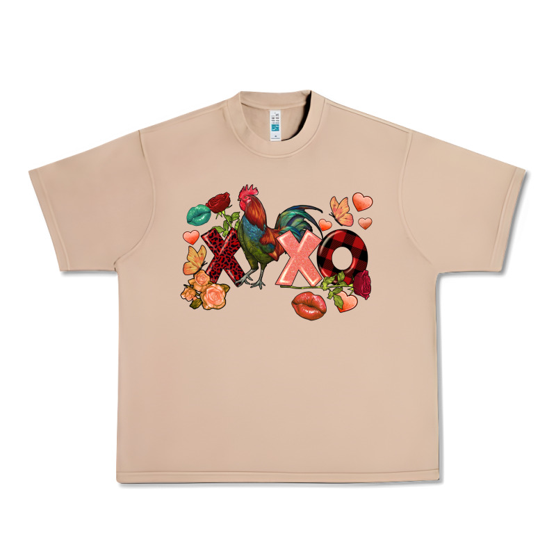 Rooster Valentine's Day Xoxo Urban Heavy Tee by FaDigitalArtStudio | Teevron