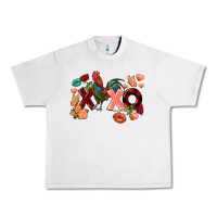 Lunar Rock Rooster Valentine's Day xoxo Urban Heavy Tee - FaDigitalArtStudio