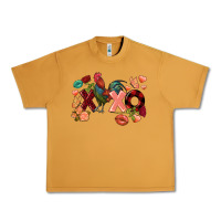 Peanut Butter Rooster Valentine's Day xoxo Urban Heavy Tee - FaDigitalArtStudio