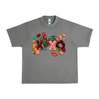 Tornado Rooster Valentine's Day xoxo Urban Heavy Tee - FaDigitalArtStudio