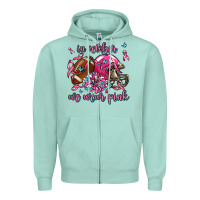Seafoam in october we wear pink football Zipper Hoodie - AdoDesignShop