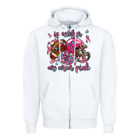 White in october we wear pink football Zipper Hoodie - AdoDesignShop