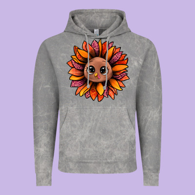 Turkey Sunflower Bbs Vintage Hoodie Designed By Bundleandbundleshop