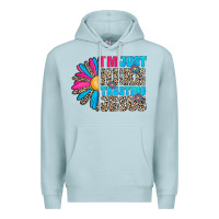 Blue Mist im just here trusting jesus Premium Hoodie - CowhideDigitalArt