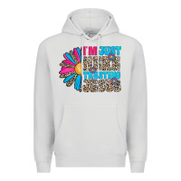 Dove Grey im just here trusting jesus Premium Hoodie - CowhideDigitalArt
