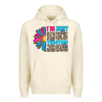 Sandshell im just here trusting jesus Premium Hoodie - CowhideDigitalArt