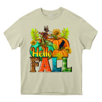 Mossy Hello Fall Heavy Core Tee - NancyCooperArtShop
