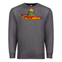 Charcoal Heather sombrero Premium Sweatshirt - AdoDesignShop