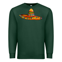 Sports Green sombrero Premium Sweatshirt - AdoDesignShop