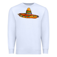 White sombrero Premium Sweatshirt - AdoDesignShop