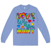Colony Blue Western Love Who You Want Long Sleeve Tee - BundleAndBundleShop